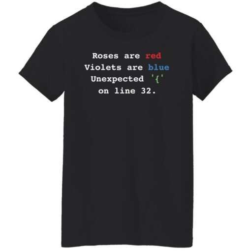 Roses are red Violets are blue unexpected on line 32 shirt $19.95 redirect12132021221248 8