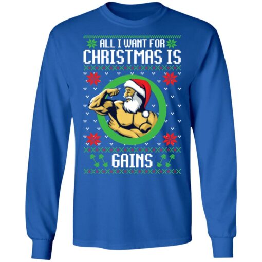 All i want for Christmas is gains Christmas sweater $19.95 redirect12172021051244