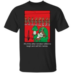 Vintage Rudolph shirt “all of the other reindeer used to laugh and call him names“