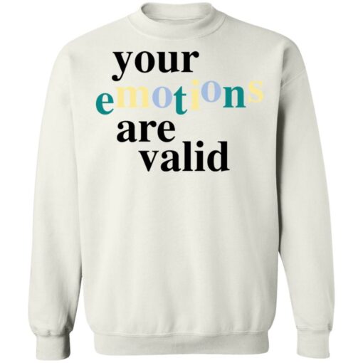 Your emotions are valid shirt $19.95 redirect12232021221255