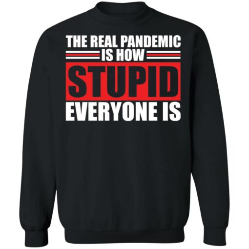The real pandemic is how stupid everyone is shirt $19.95 redirect01142022040126 4