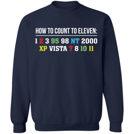 How to count to eleven 1 2 3 95 98 nt 2000 xp vista 7 8 10 11 shirt $19.95 redirect02222022040205 5