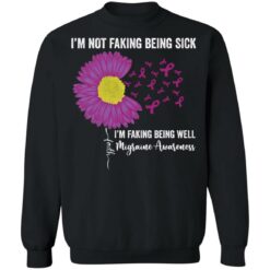 I’m not faking being sick i'm faking being well migraine awareness shirt $19.95 redirect02232022000231 4