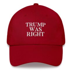 Trump Was Right hat red