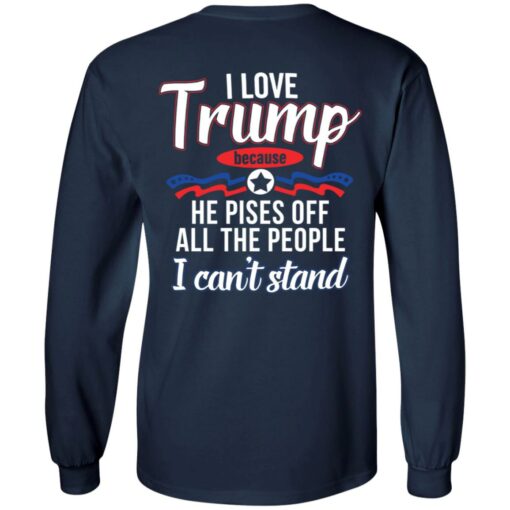 I love Tr*mp because he pisses off all the people i can't stand shirt $19.95 redirect03152022000318 1