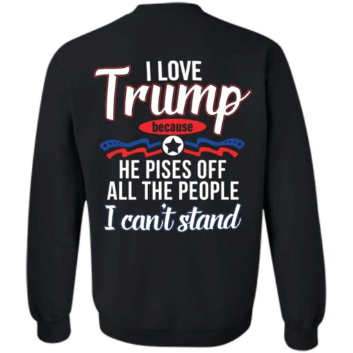 I love Tr*mp because he pisses off all the people i can't stand shirt $19.95 redirect03152022000318 4