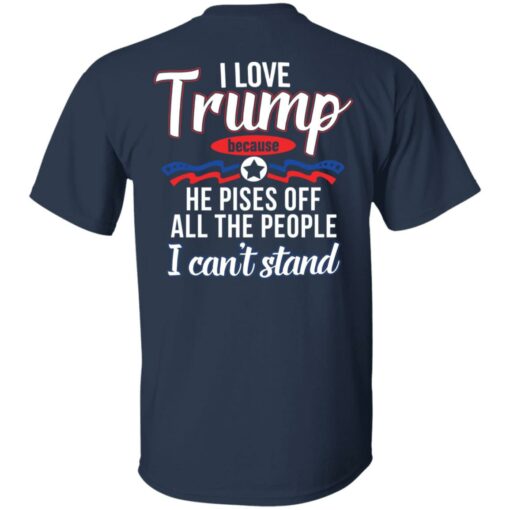 I love Tr*mp because he pisses off all the people i can't stand shirt $19.95 redirect03152022000318 7