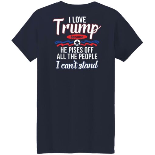 I love Tr*mp because he pisses off all the people i can't stand shirt $19.95 redirect03152022000318 9