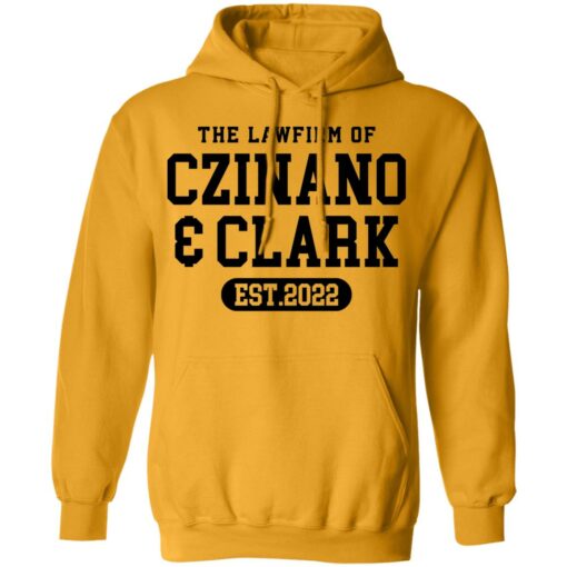 The lawfirm of czinano and clark est 2022 shirt $19.95 redirect03152022030313 3