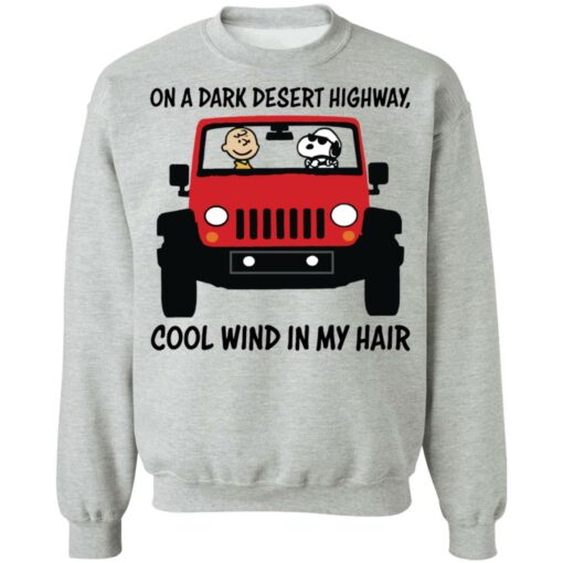 On a dark desert highway cool wind in my hair Snoopy and Charlie Brown shirt $19.95 redirect03212022010307 4
