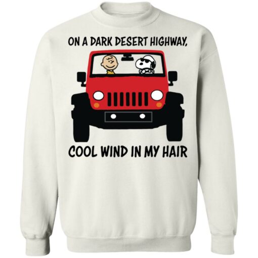On a dark desert highway cool wind in my hair Snoopy and Charlie Brown shirt $19.95 redirect03212022010307 5