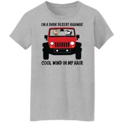 On a dark desert highway cool wind in my hair Snoopy and Charlie Brown shirt $19.95 redirect03212022010307 9
