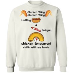 Chicken wing hotdog and bologna chicken and macaroni shirt $19.95 redirect03242022030324 5
