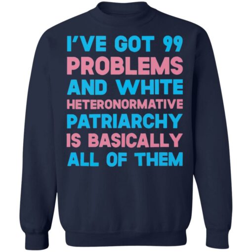 I’ve got 99 problems and white heteronormative patriarchya shirt $19.95 redirect03292022060311 5