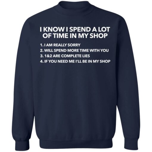 I know i spend a lot of time in my shop shirt $19.95 redirect03292022230311 5
