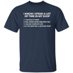 I know i spend a lot of time in my shop shirt $19.95 redirect03292022230311 7