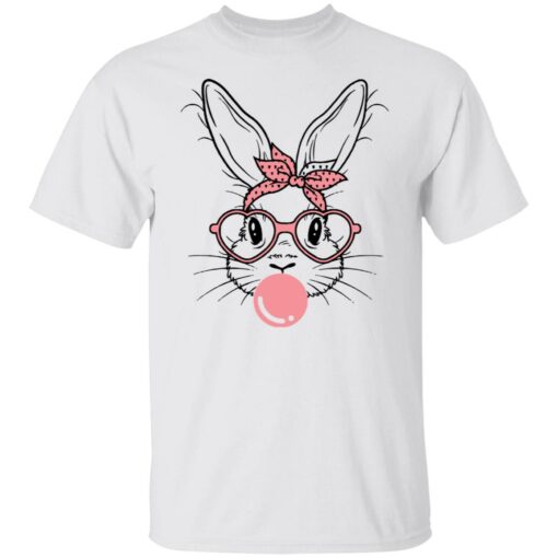Cute bunny rabbit with bandana glasses bubblegum shirt $19.95 redirect04032022230423 6