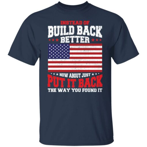 Instead of build back better how about just put it back shirt $19.95 redirect04042022030436 6