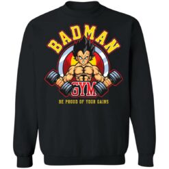 Vegeta badman gym be proud of your gains shirt $19.95 redirect04052022070445 4