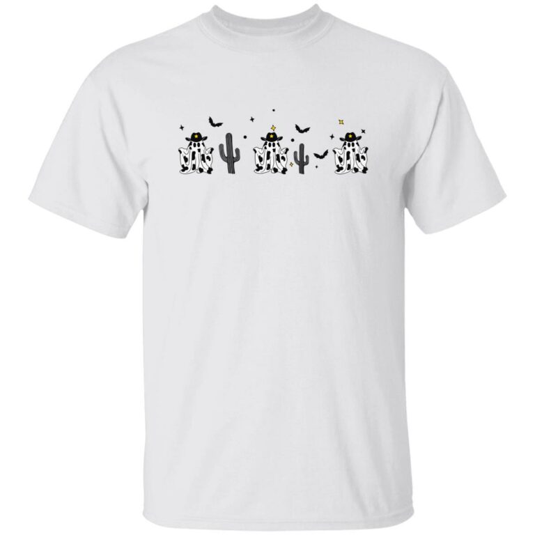 Halloween Cowboy Ghost Cow Shirt - Lelemoon