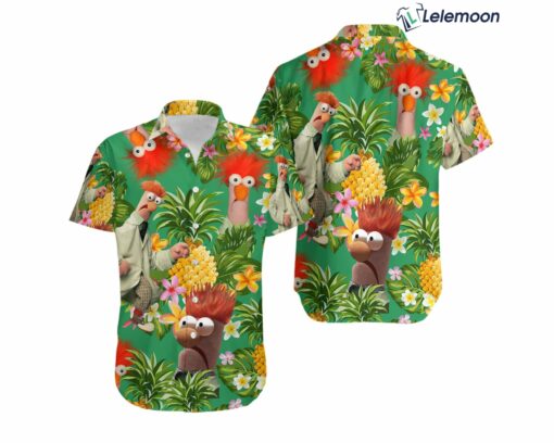 Beaker Muppet Tropical Pineapple Hawaii Shirt, Muppet Show Beaker Meep Meep Hawaiian Shirt $34.95