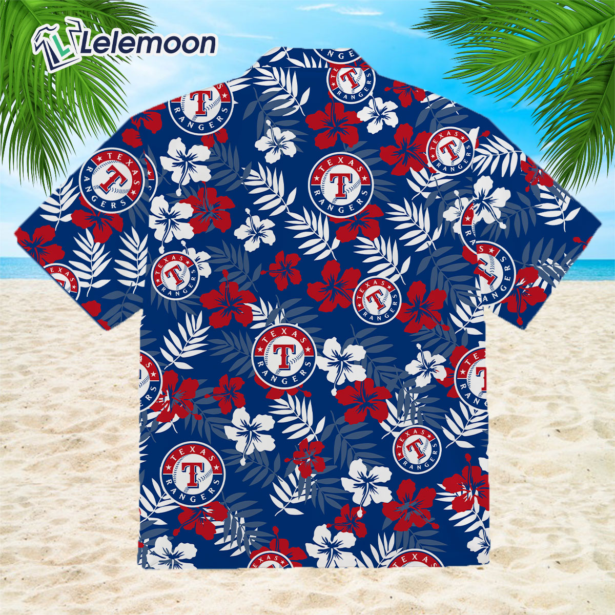 Personalized Texas Rangers Baseball Red Hawaiian Shirt And Short - Tagotee