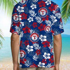 Texas Rangers MLB Hawaiian shirt Coconut Car Travel Logo For Men