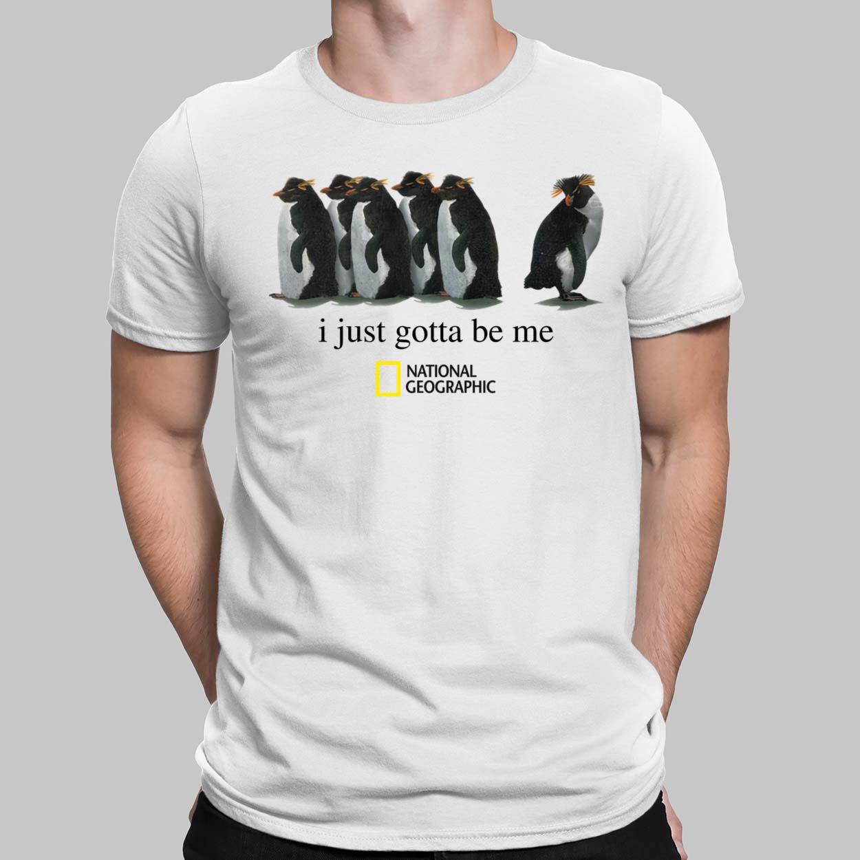 Vintage Style Penguin Gotta Be Me T Shirt - Teeholly