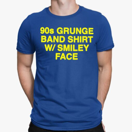 90s Grunge Band Shirt W Smiley Face Shirt, Hoodie, Sweatshirt, Women Tee