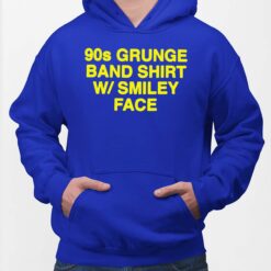 90s Grunge Band Shirt W Smiley Face Shirt, Hoodie, Sweatshirt, Women Tee