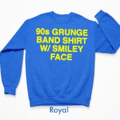 90s Grunge Band Shirt W Smiley Face Shirt, Hoodie, Sweatshirt, Women Tee $19.95