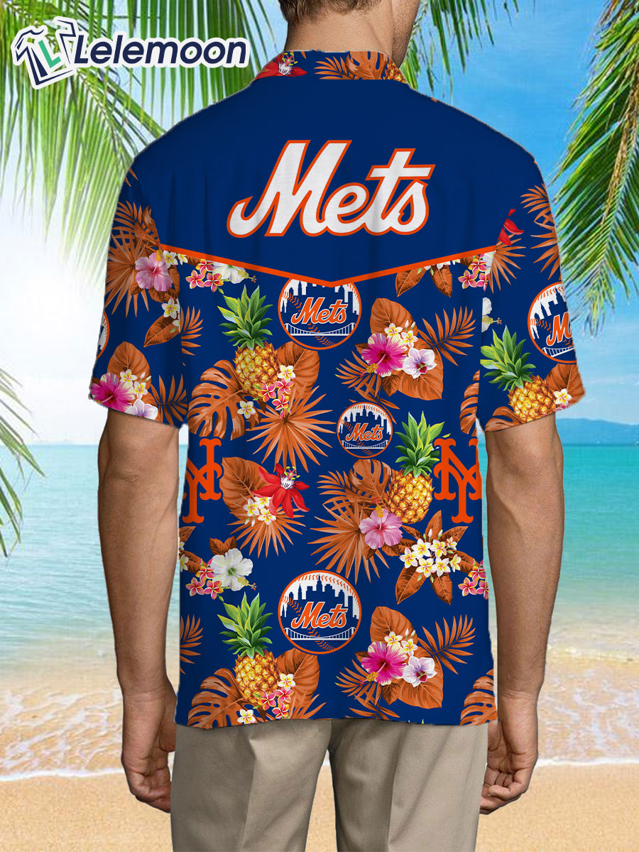 New York Mets Major League Baseball Fans Tropical Hawaiian Shirt
