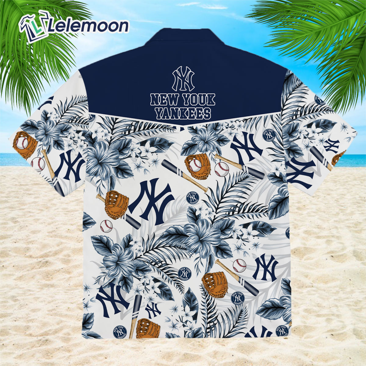 New York Yankees 3D Funny Hawaiian Shirt - Bring Your Ideas, Thoughts And  Imaginations Into Reality Today
