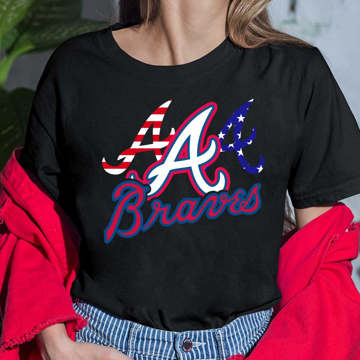Atlanta Braves 4th Of July 2023 Shirt, Hoodie, Sweatshirt, Women Tee -  Lelemoon
