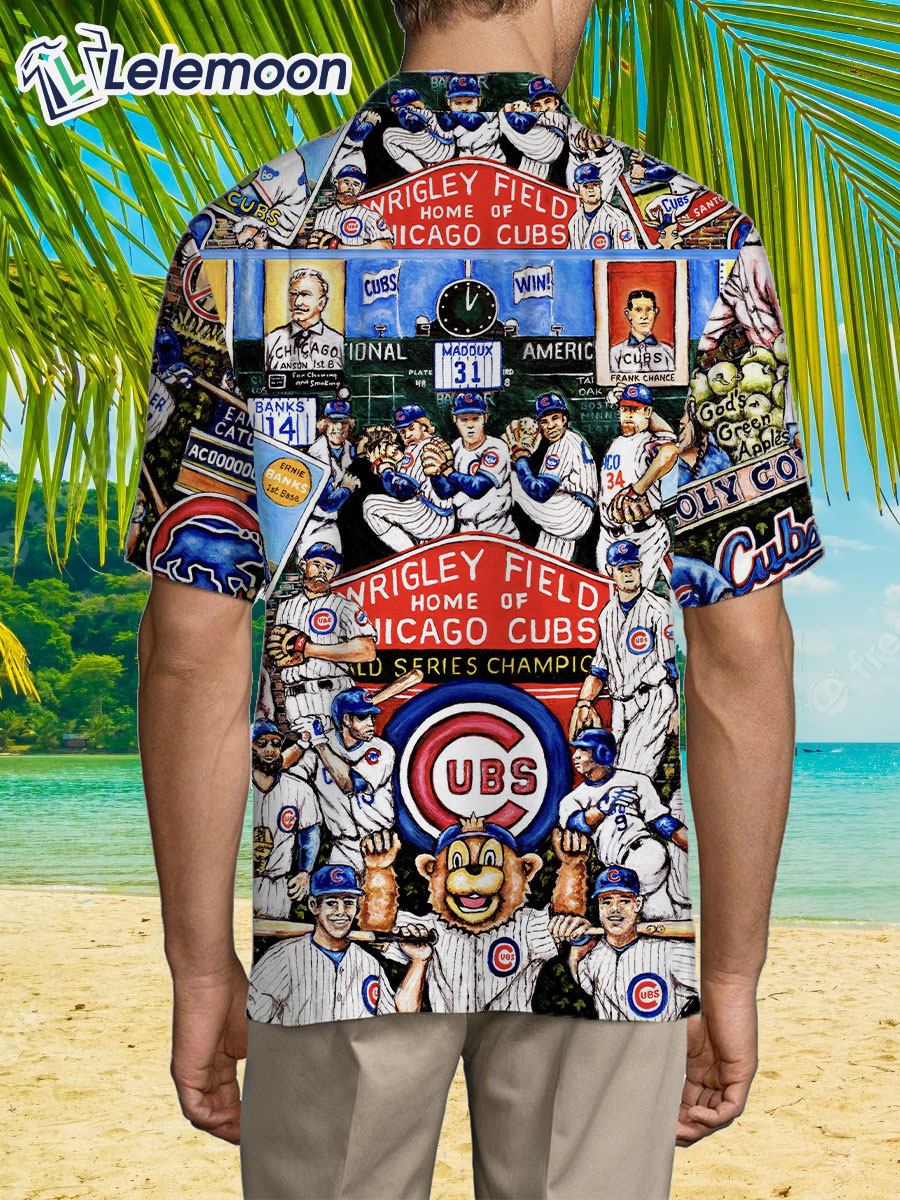 Chicago Cubs MLB Floral Classic Full Printing Hawaiian Shirt - Limotees