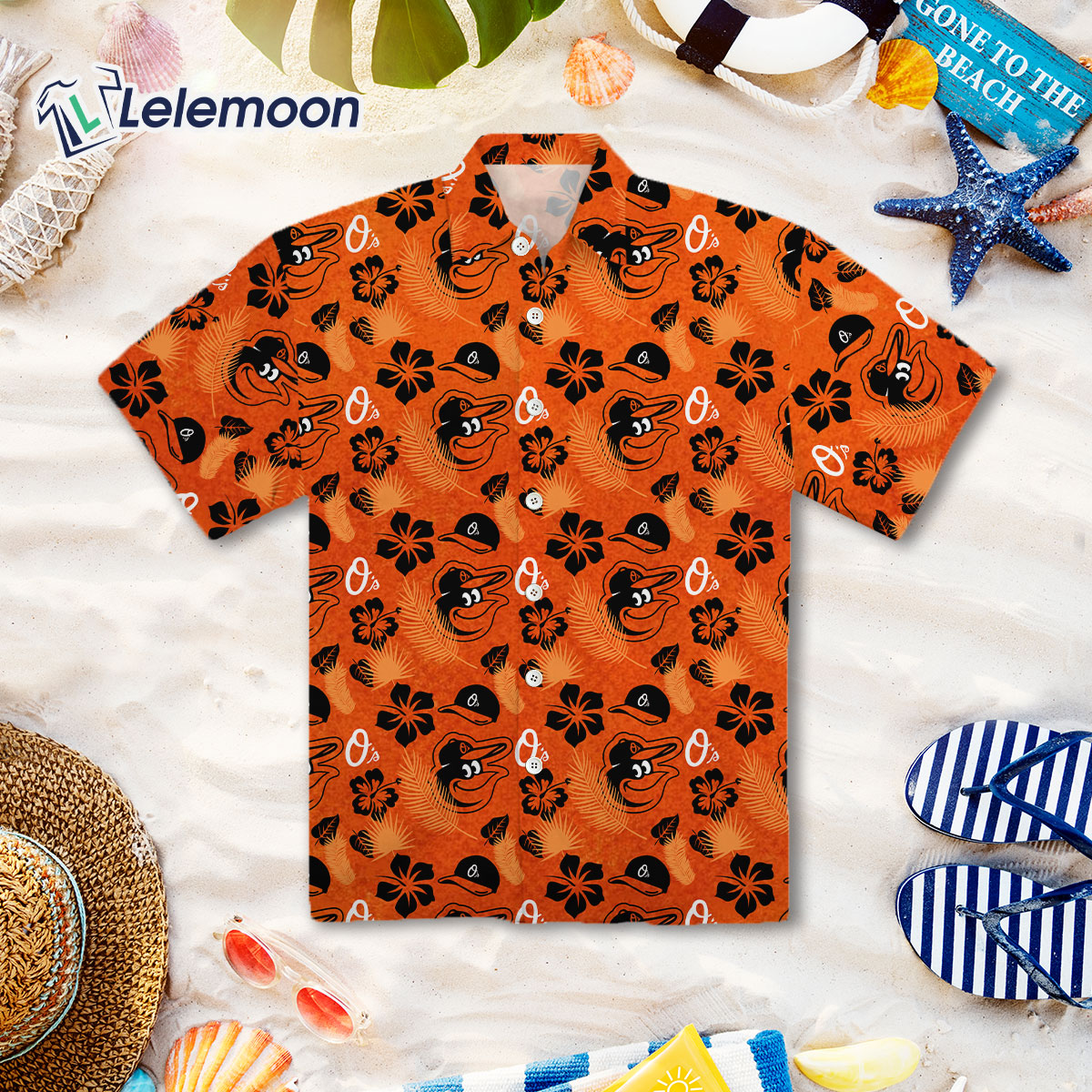 Custom Orioles Hawaiian Shirt Mascot Tropical Summer Baltimore