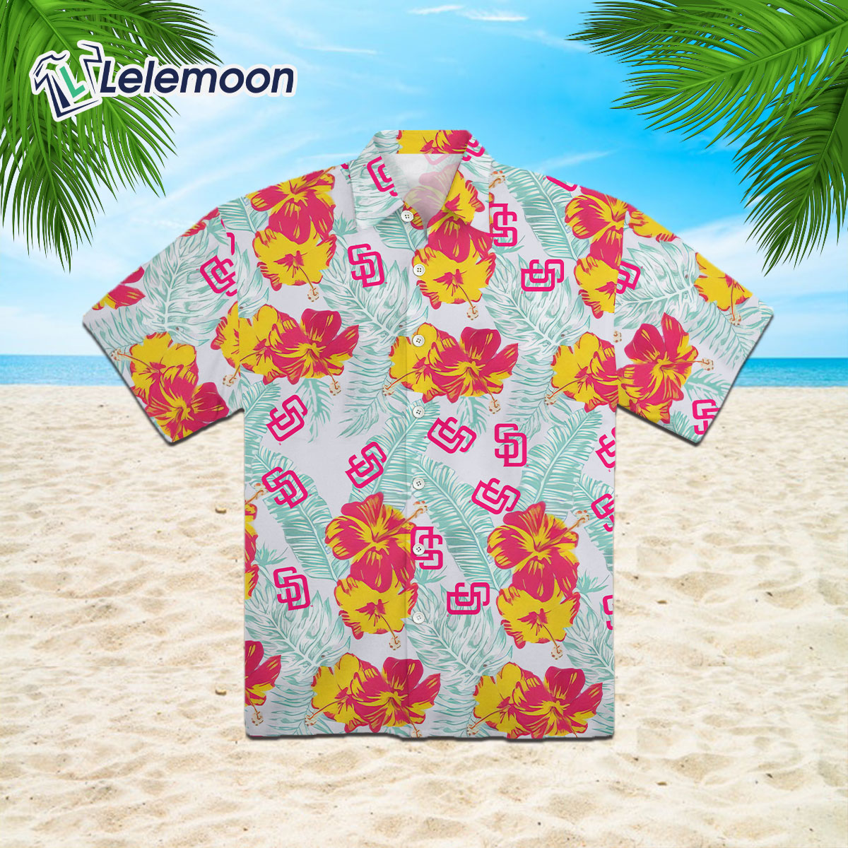 San Diego Padres Yellow Hibiscus Tropical Hawaiian Shirt For Fans -  Freedomdesign