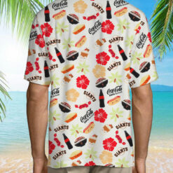 Eletees San Francisco Giants Coca Cola Aloha Foodie Hawaiian Shirt