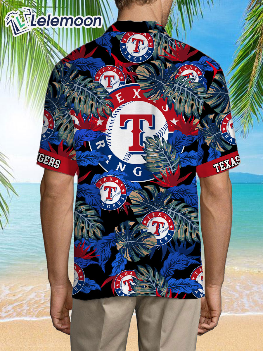 Texas Rangers Hawaiian Shirt Stress Blessed Obsessed Texas Rangers