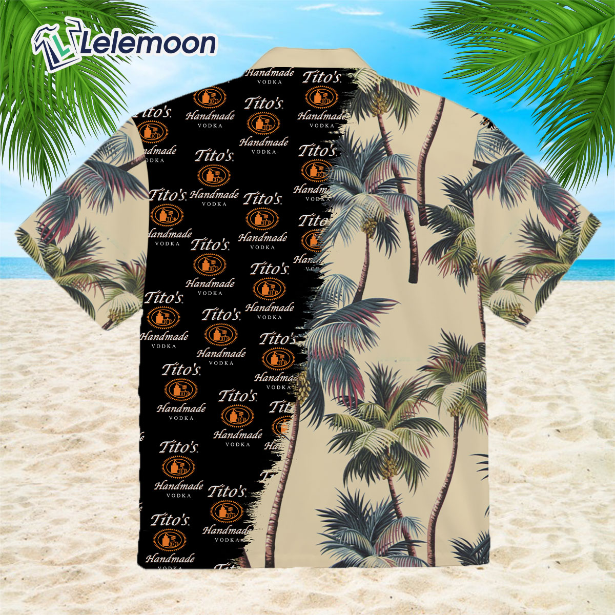 Tito's Handmade Vodka Hawaiian Shirt Palm Tree Best Beach Gift