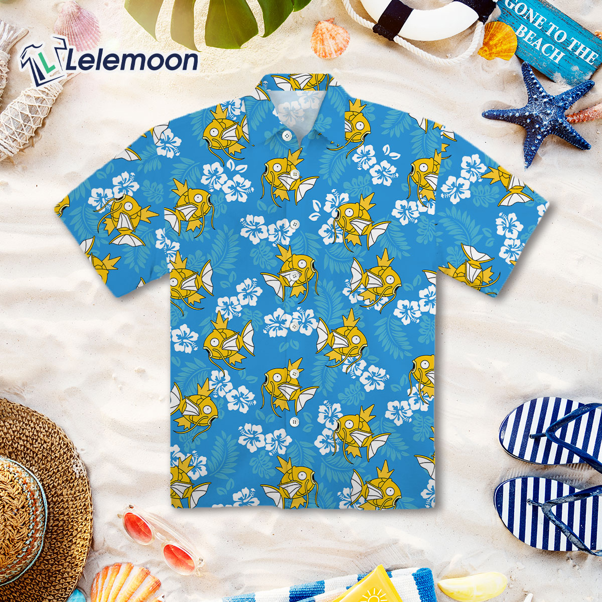 Magikarp Tropical Beach Hawaiian Shirt - Lelemoon