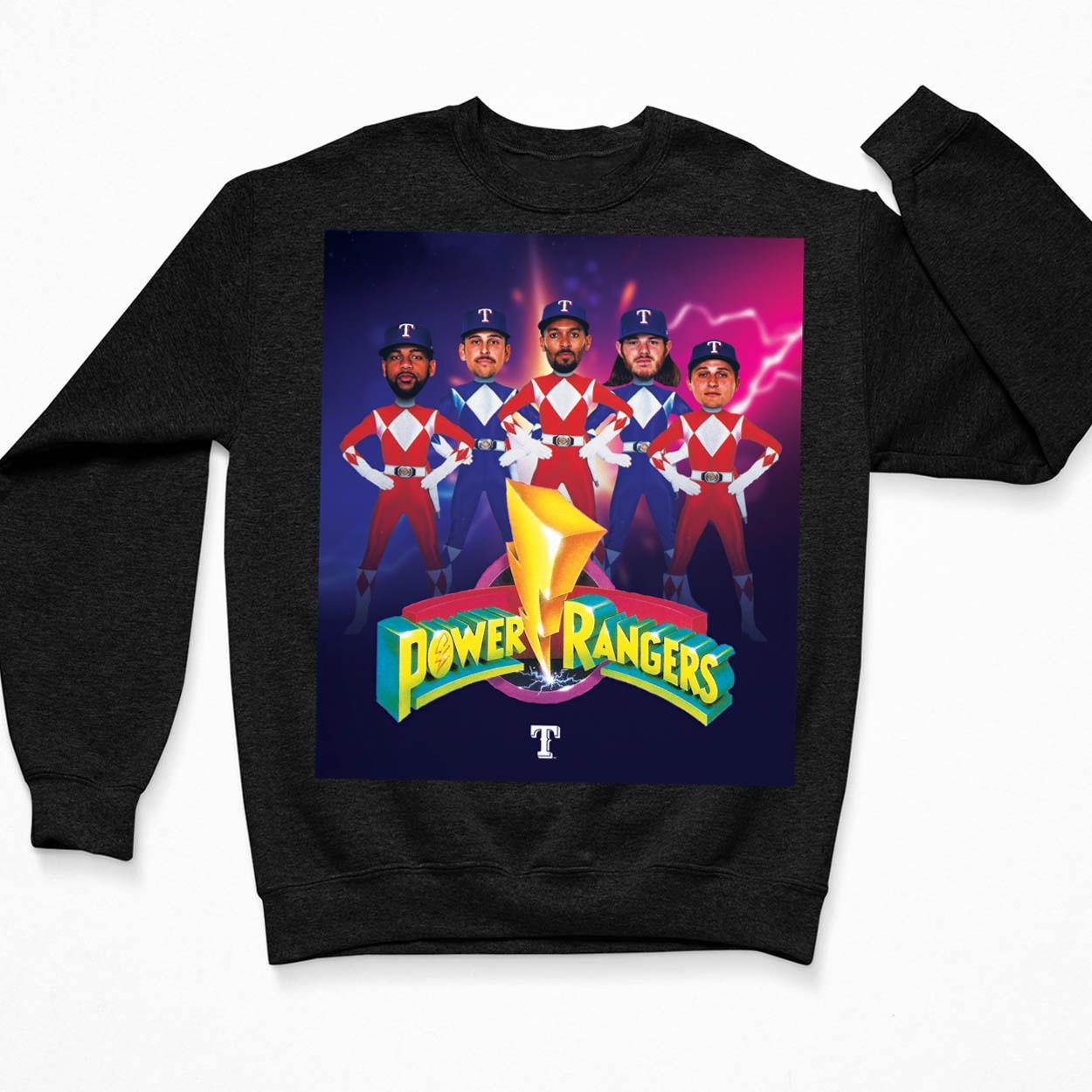 Texas Rangers Power Rangers Shirt, Hoodie, Sweatshirt, Women Tee
