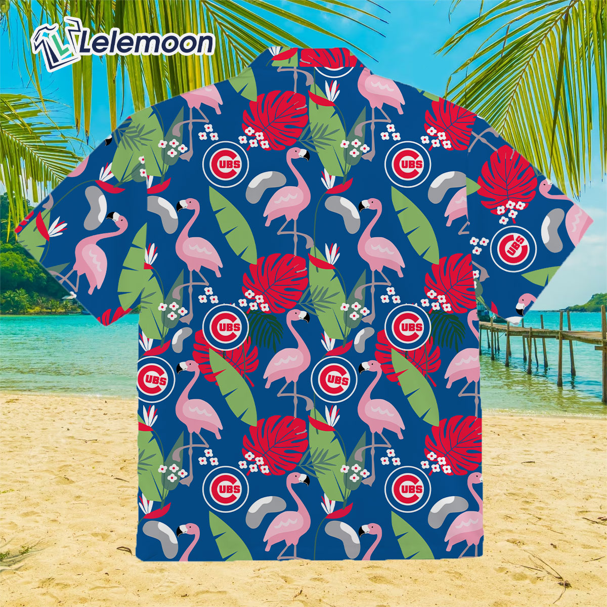 Chicago Cubs Floral Hawaiian Shirt - Lelemoon