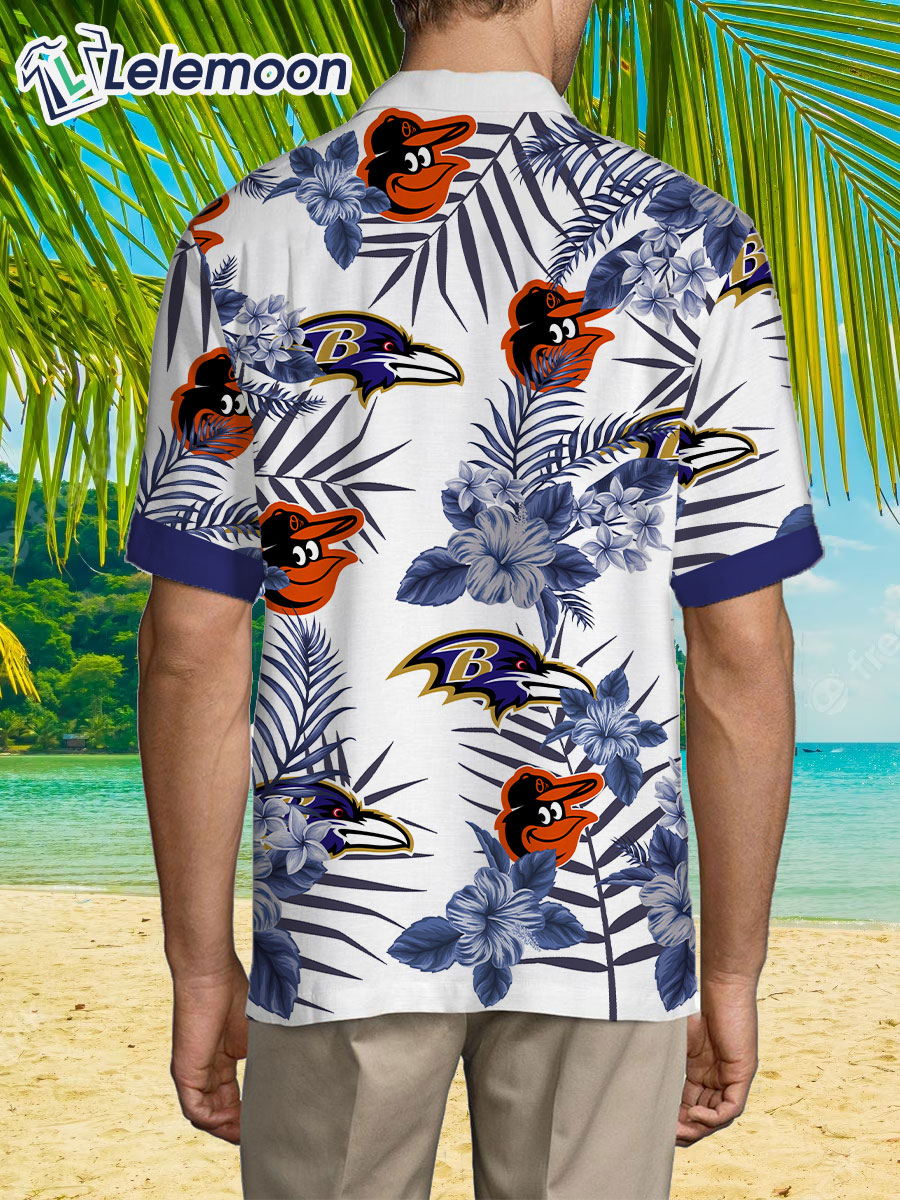 Ravens Orioles Hawaiian Shirt - Lelemoon