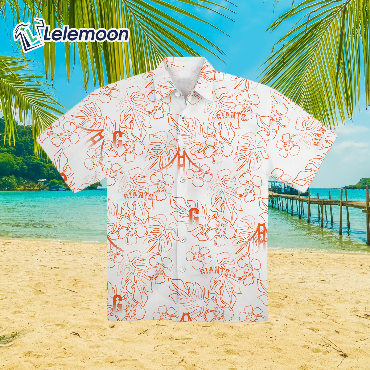 Giants City Connect Hawaiian Shirt - Lelemoon