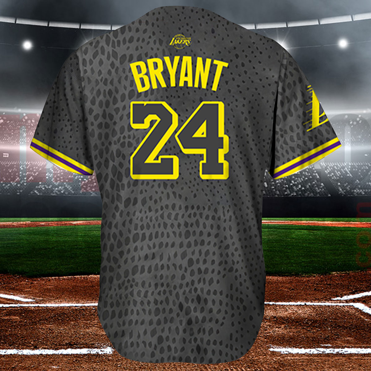 Kobe Bryant Baseball Jersey Shirt Black Mamba Kobe Bryant Jersey