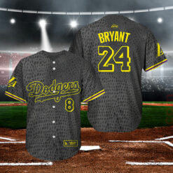 Kobe Bryant Baseball Jersey SZ S-XL