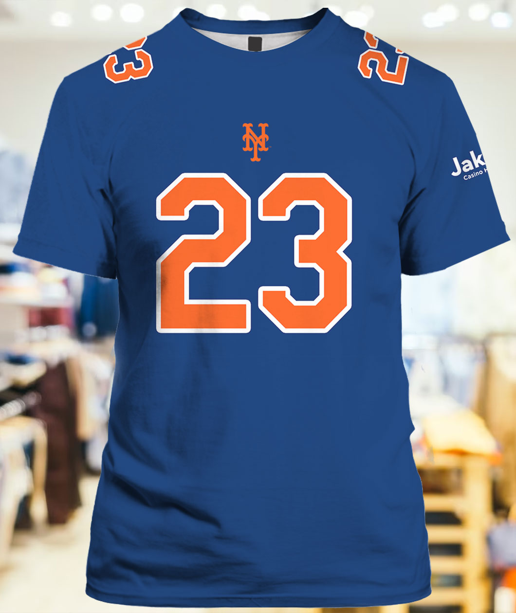 2023 New York Mets Number 23 Mets Football Jersey Shirt Giveaways