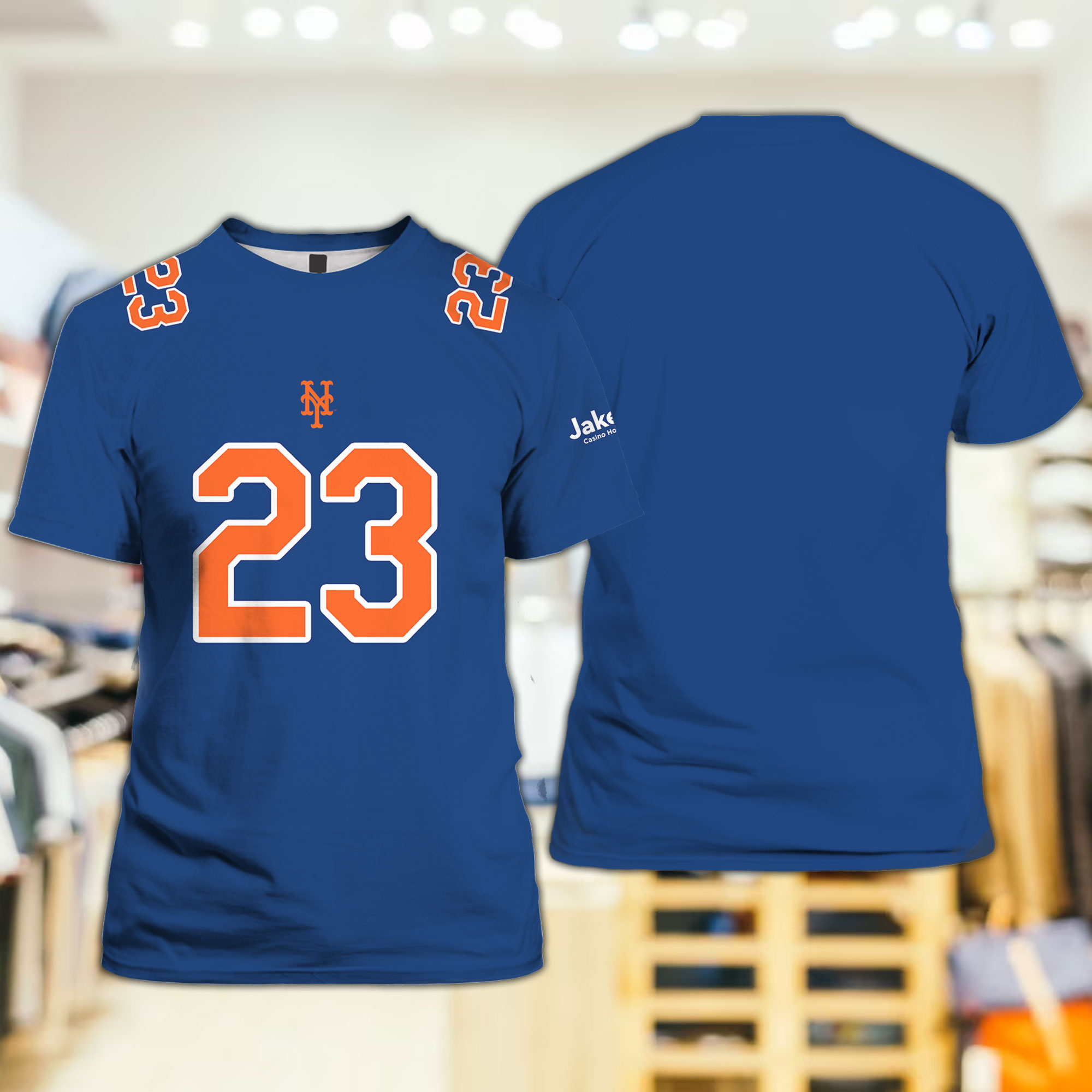 2023 New York Mets Number 23 Mets Football Jersey Shirt Giveaways - Lelemoon