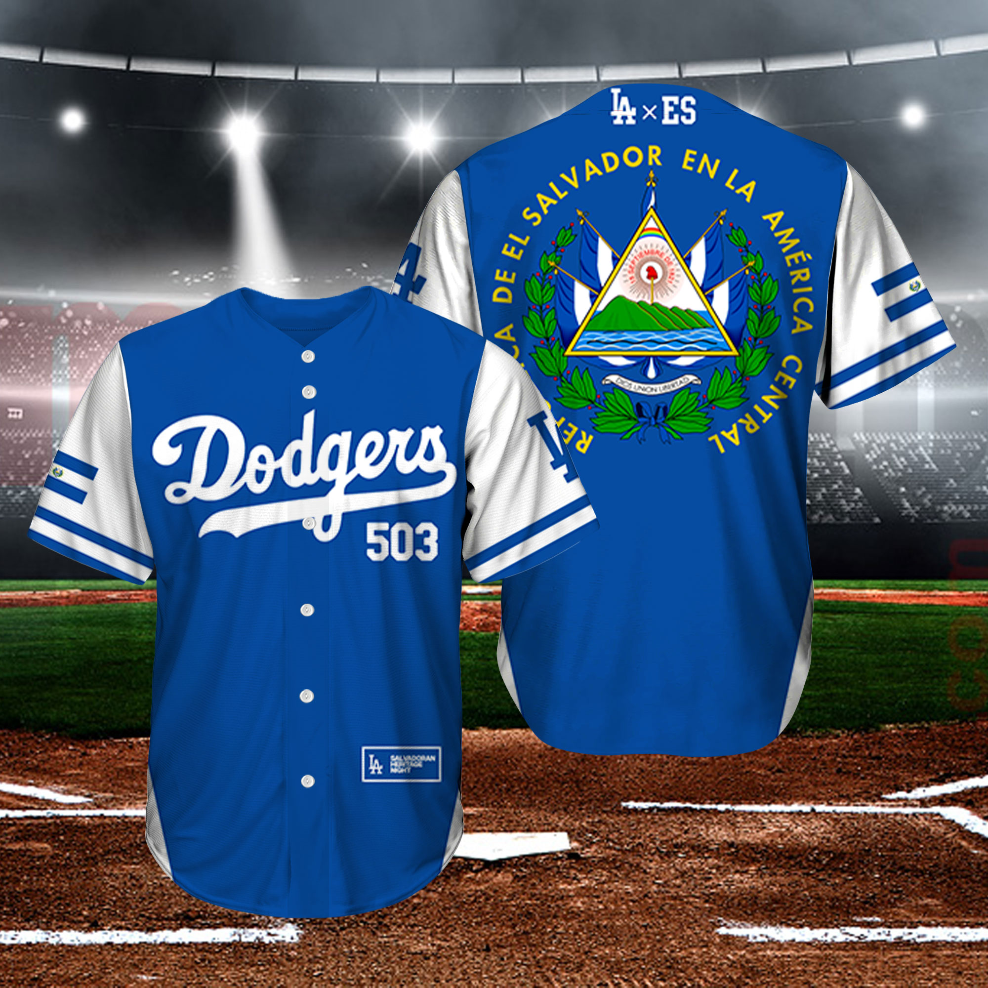 Rockatee Dia de Los Dodgers Jersey 2023